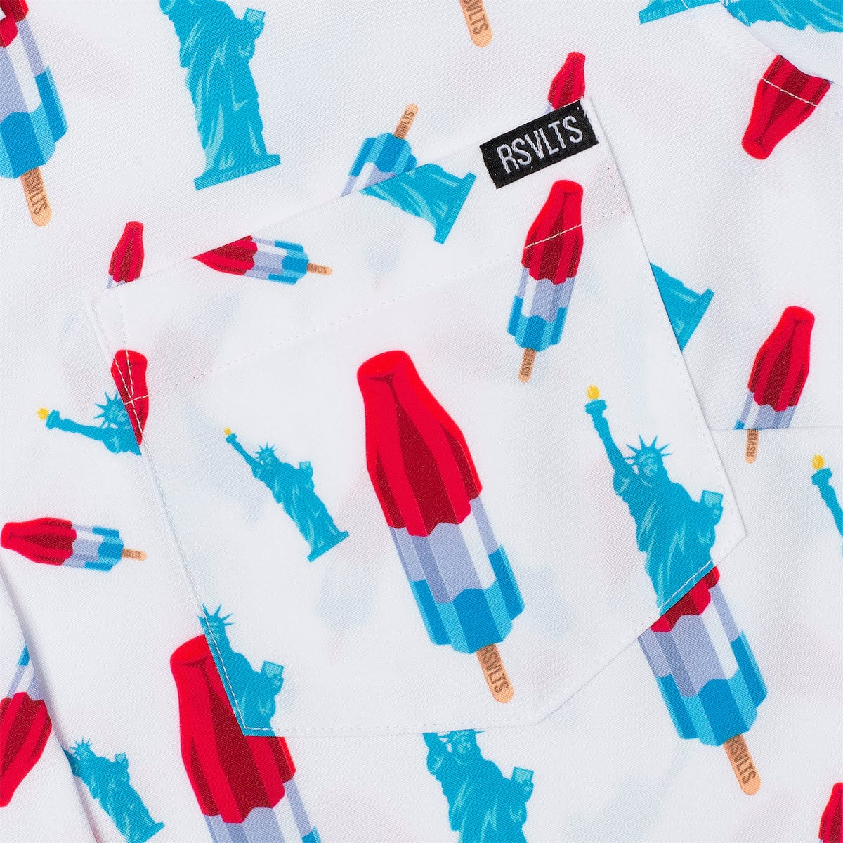 America Pops & Freedom – Women's KUNUFLEX Short Sleeve Shirt (Legends Edition) - Image 3