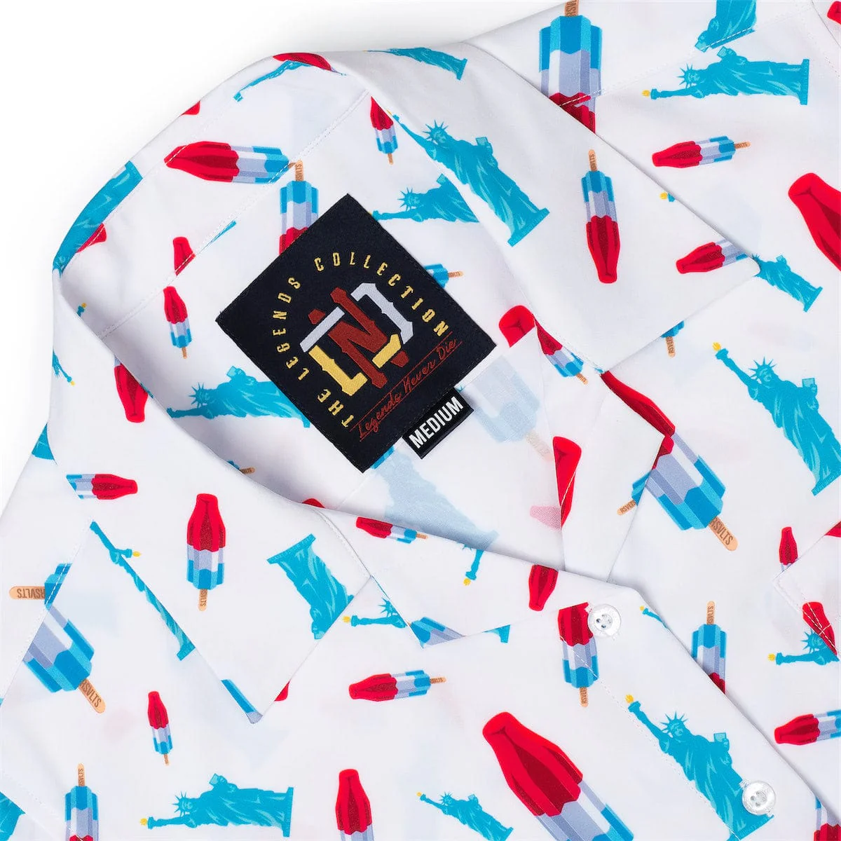 America Pops & Freedom – Women's KUNUFLEX Short Sleeve Shirt (Legends Edition) - Image 4