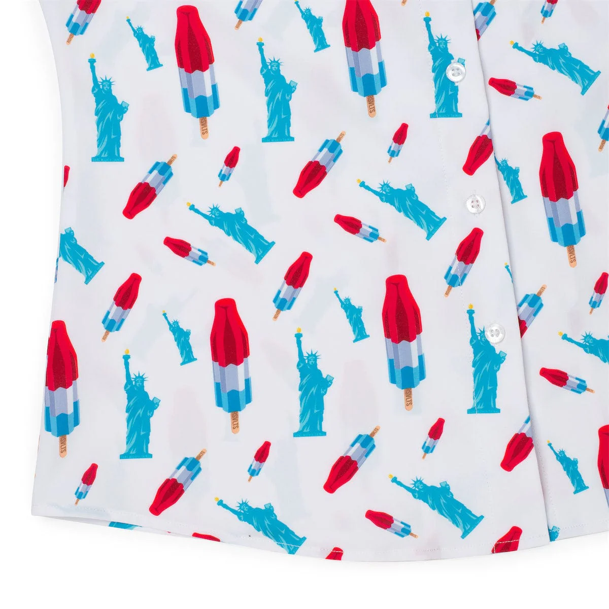 America Pops & Freedom – Women's KUNUFLEX Short Sleeve Shirt (Legends Edition) - Image 5