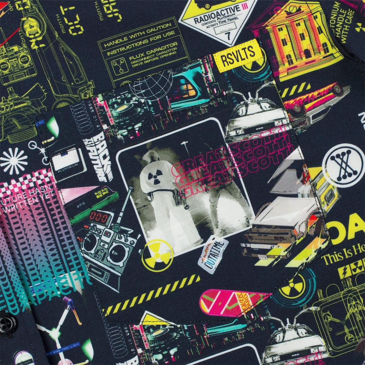 Back to the Future "Flux Overload" – KUNUFLEX Short Sleeve Shirt - Image 3