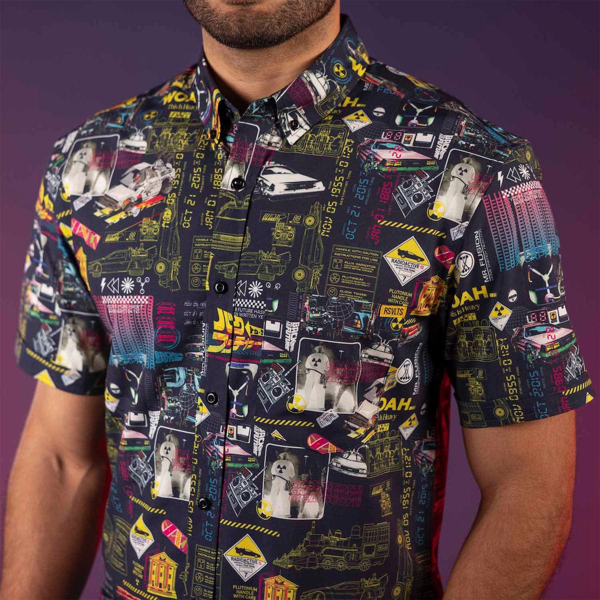 Back to the Future "Flux Overload" – KUNUFLEX Short Sleeve Shirt - Image 4