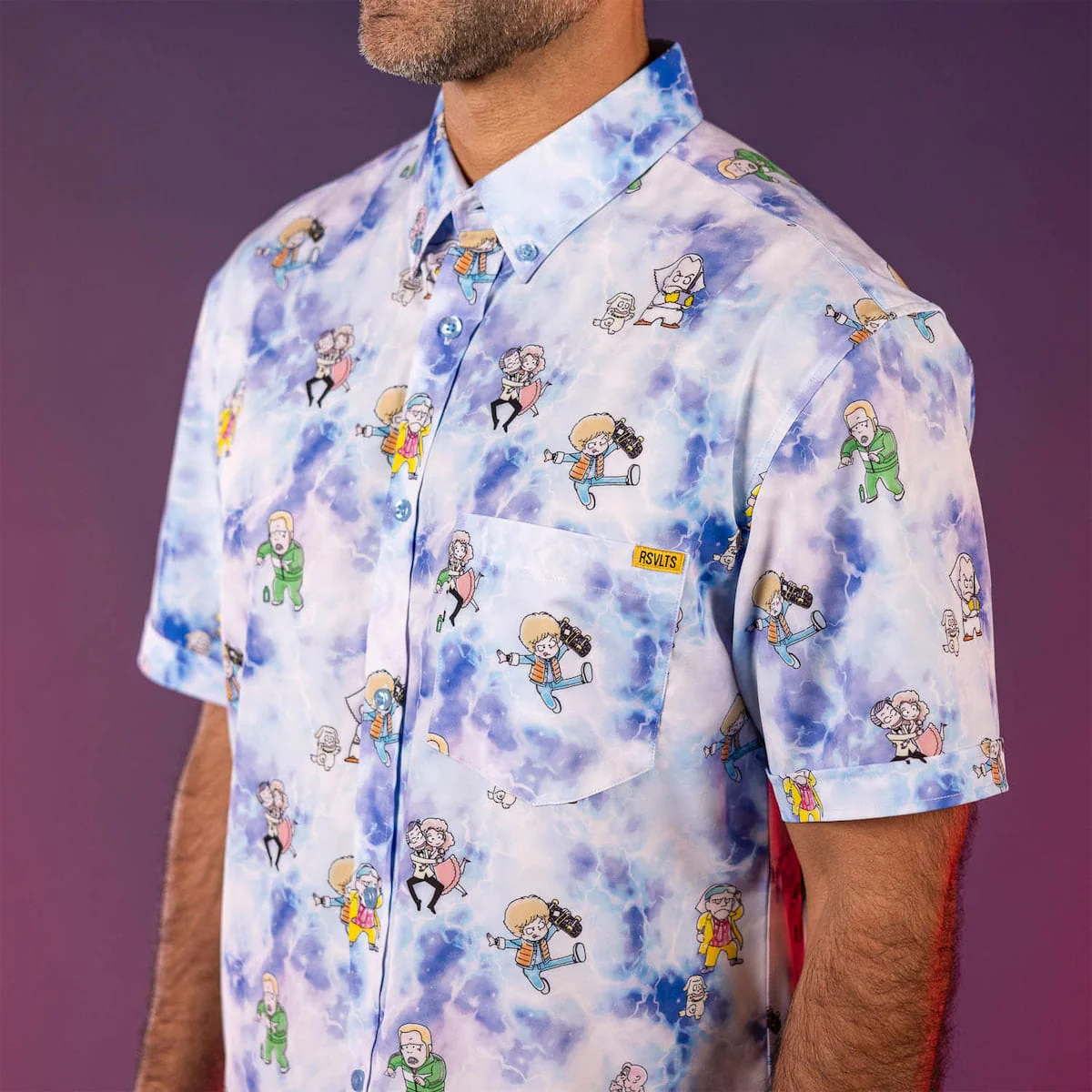 Back to the Future "Gigawatt Warriors" – KUNUFLEX Short Sleeve Shirt - Image 4