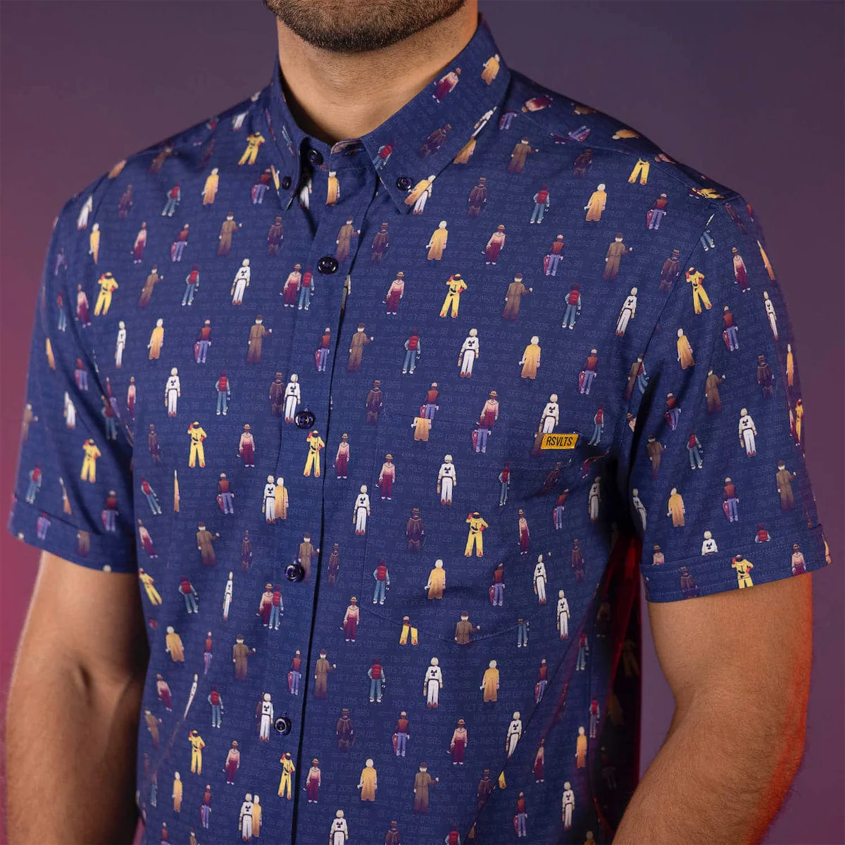 Back to the Future "Past. Present. Future." – KUNUFLEX Short Sleeve Shirt - Image 4