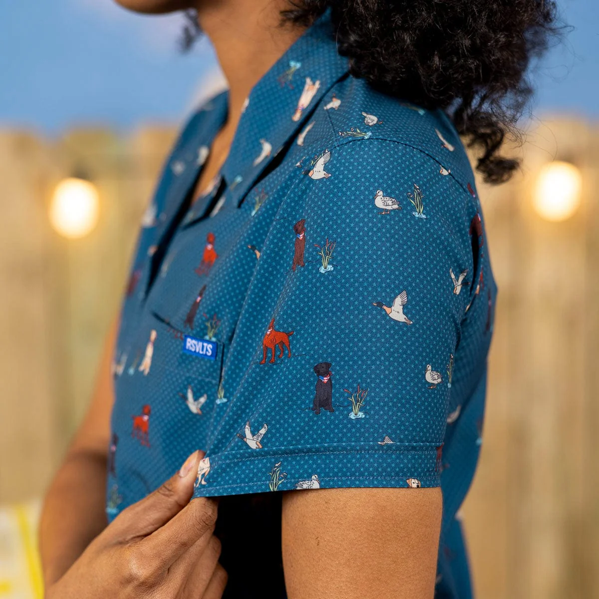 Duck, Duck, Dog! – Women's KUNUFLEX Short Sleeve Shirt - Image 5