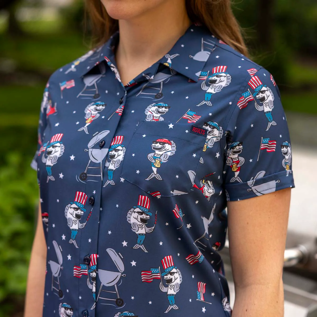 Fins & Freedom – Women's KUNUFLEX Short Sleeve Shirt - Image 3