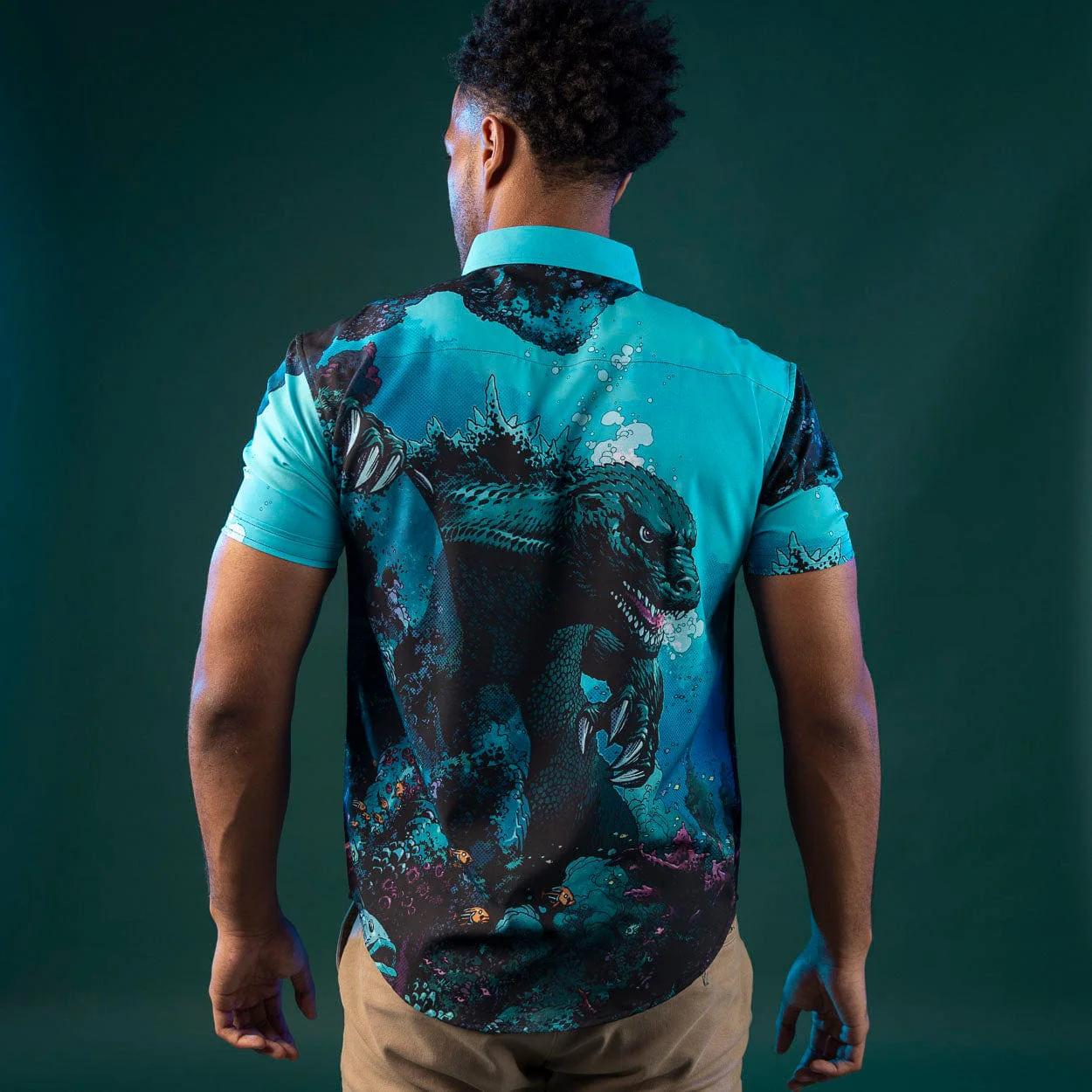 Godzilla “From the Depths” – KUNUFLEX Short Sleeve Shirt - Image 3