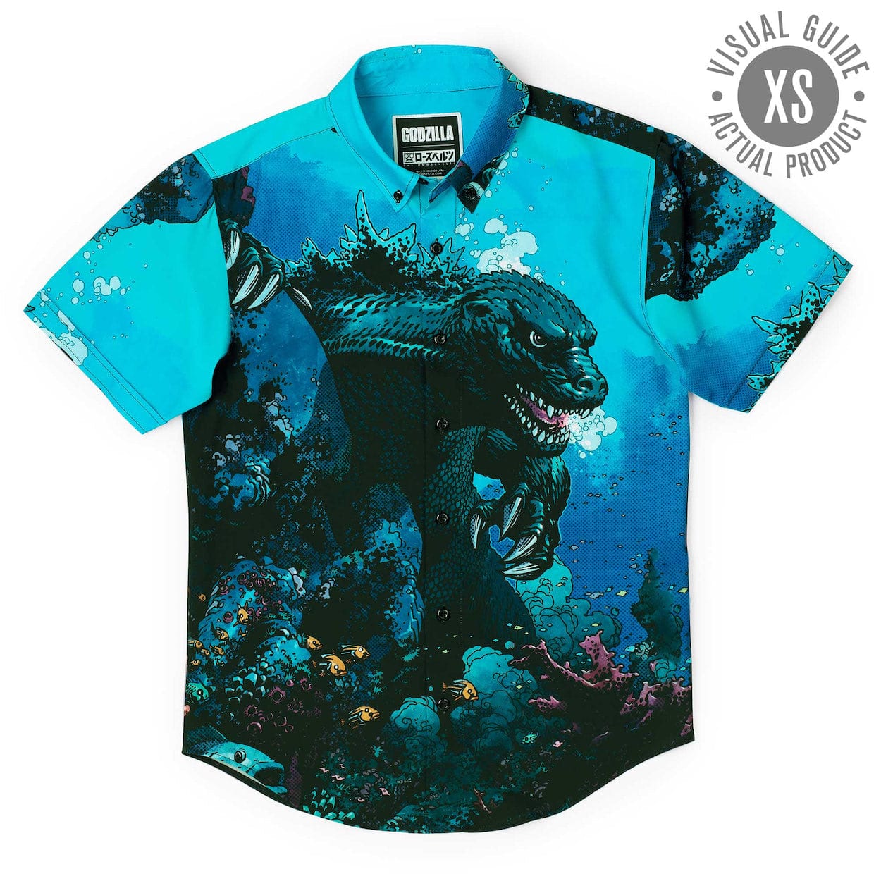 Godzilla “From the Depths” – KUNUFLEX Short Sleeve Shirt - Image 5