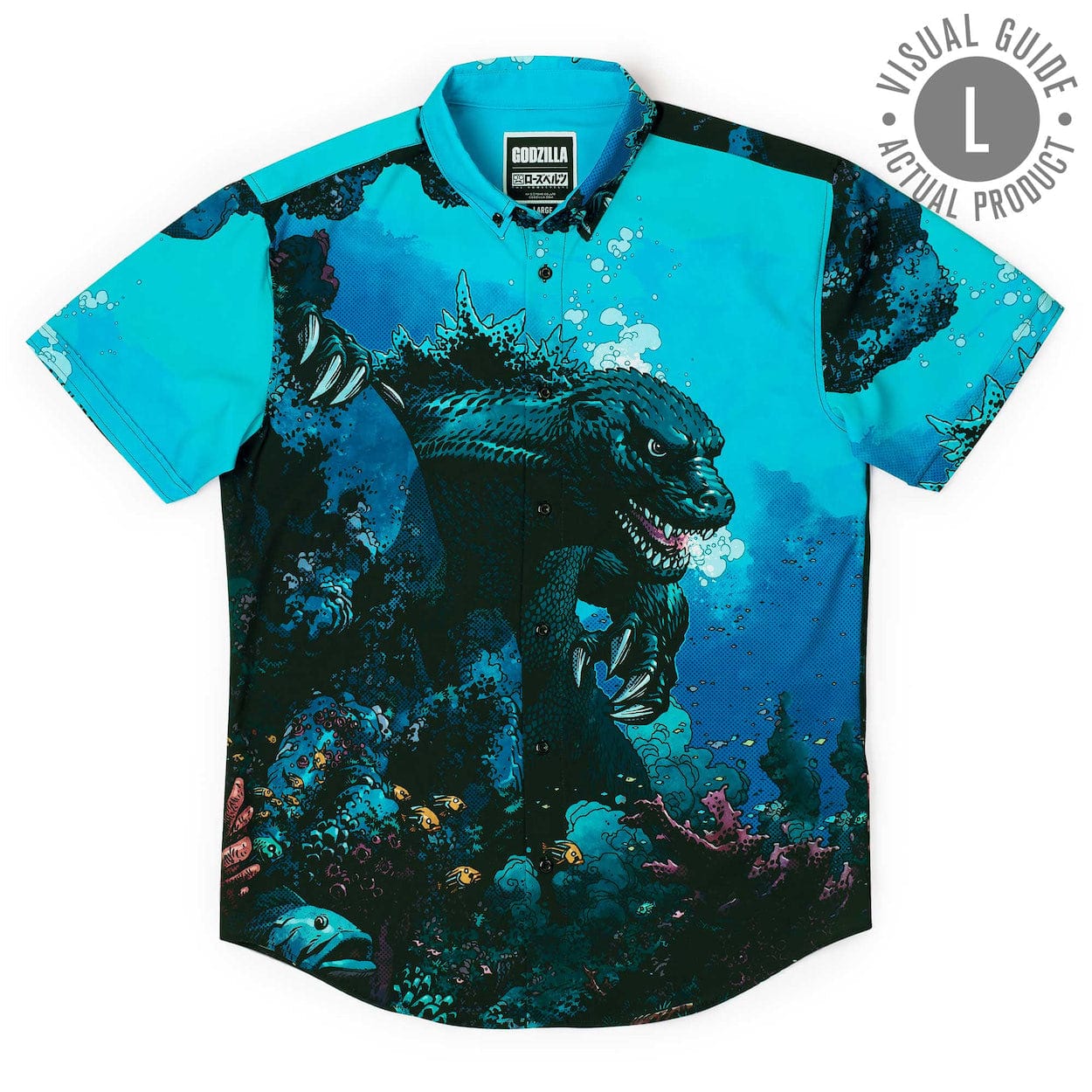 Godzilla “From the Depths” – KUNUFLEX Short Sleeve Shirt - Image 8