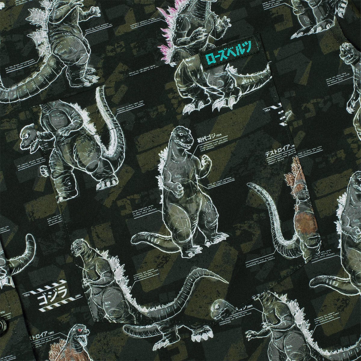 Godzilla "Gojivolution" – KUNUFLEX Short Sleeve Shirt - Image 3