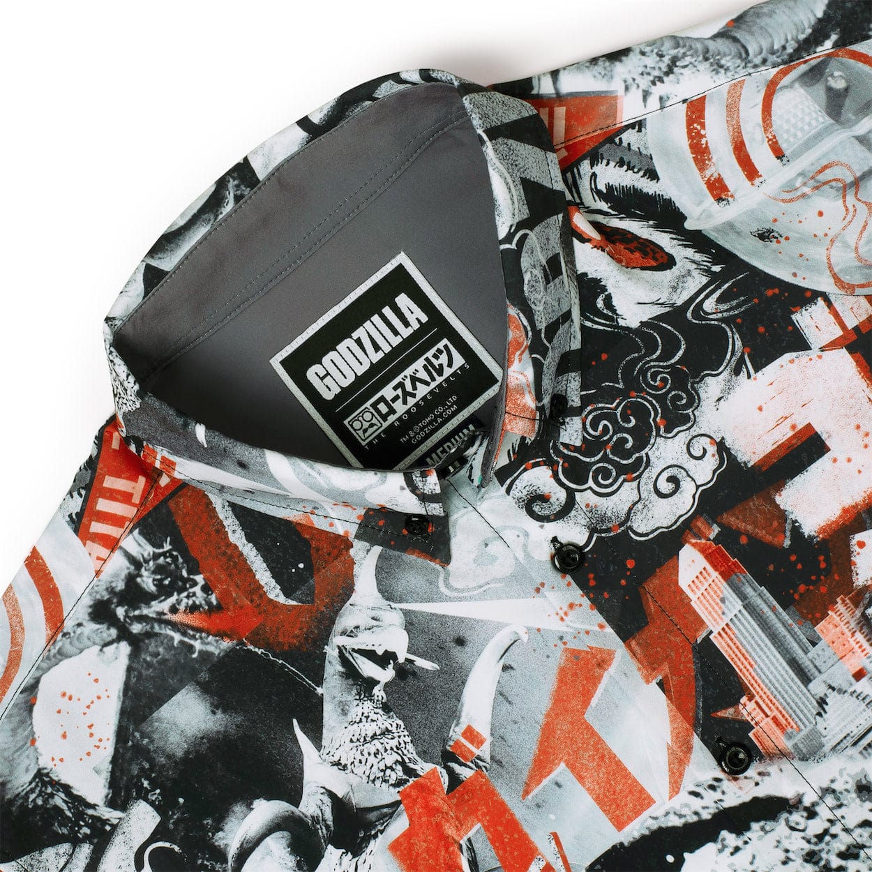 Godzilla “King of the Monsters” – KUNUFLEX Short Sleeve Shirt - Image 3