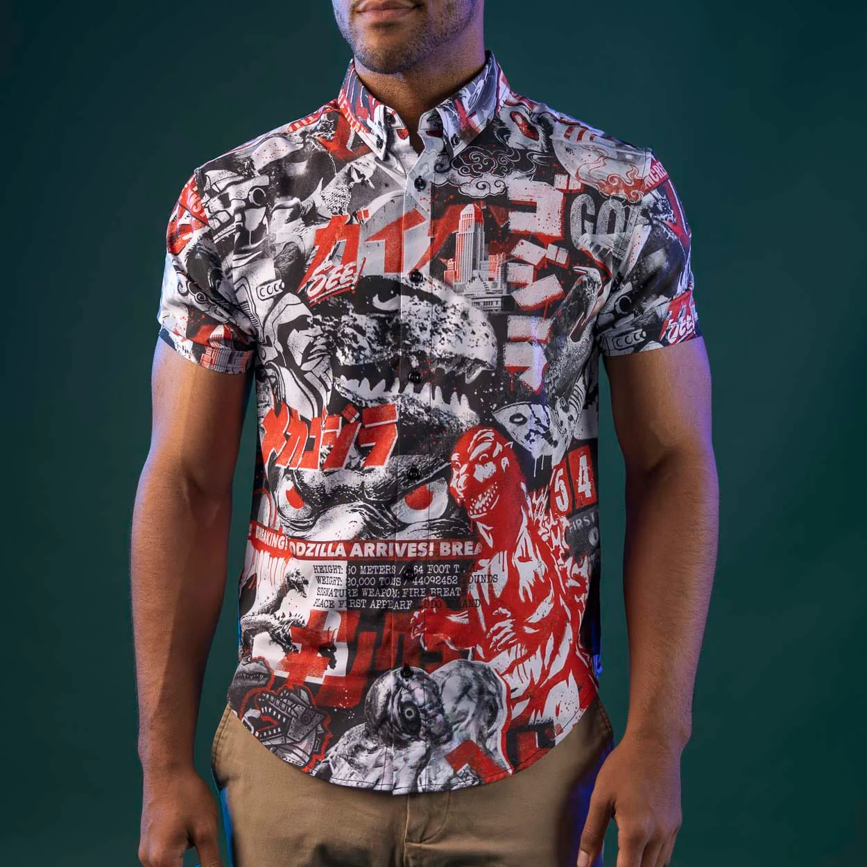 Godzilla “King of the Monsters” – KUNUFLEX Short Sleeve Shirt - Image 4