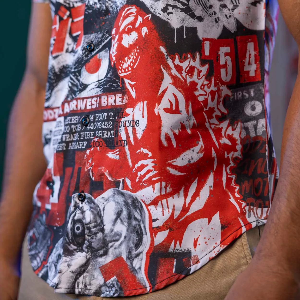 Godzilla “King of the Monsters” – KUNUFLEX Short Sleeve Shirt - Image 6