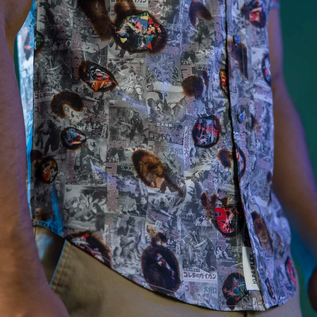 Godzilla “Silver Screen Scorcher” – KUNUFLEX Short Sleeve Shirt - Image 6