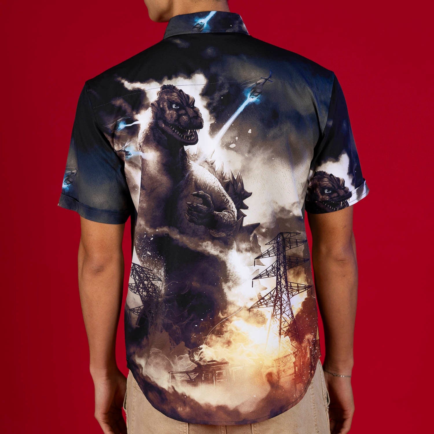 Godzilla "The King Arrives" – KUNUFLEX Short Sleeve Shirt - Image 4