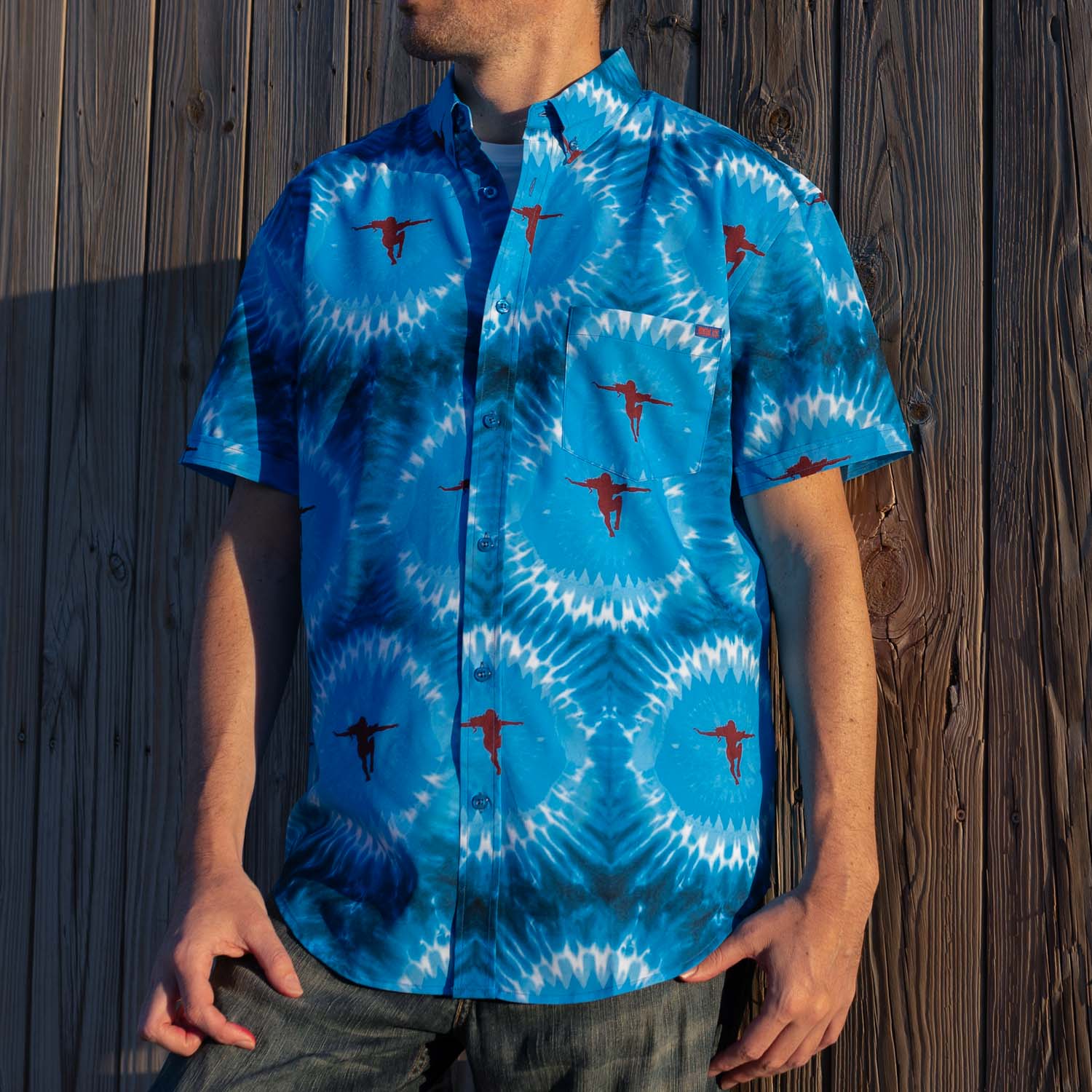 Jaws "Night Swim" – KUNUFLEX Short Sleeve Shirt - Image 4