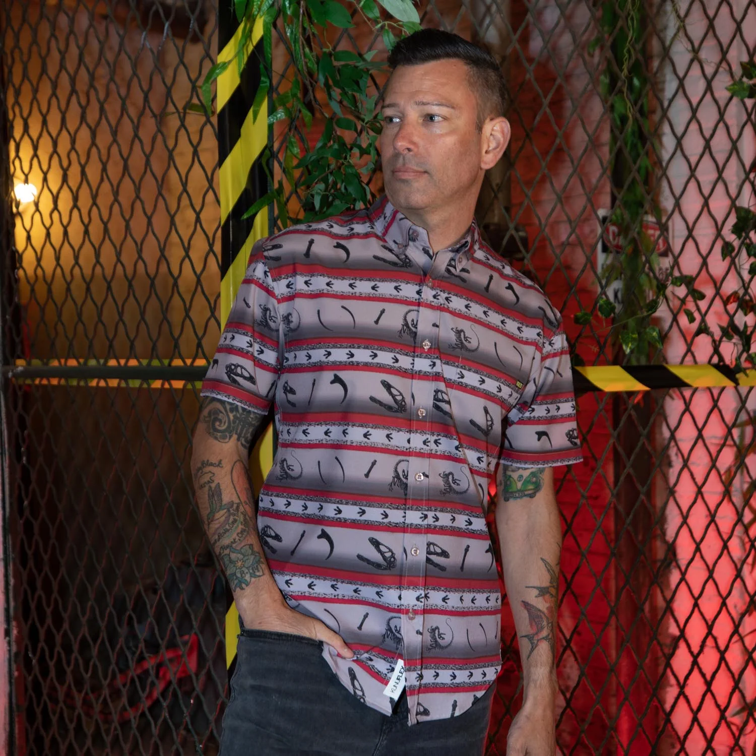 Jurassic Park "Six-Foot Turkey" – KUNUFLEX Short Sleeve Shirt - Image 7