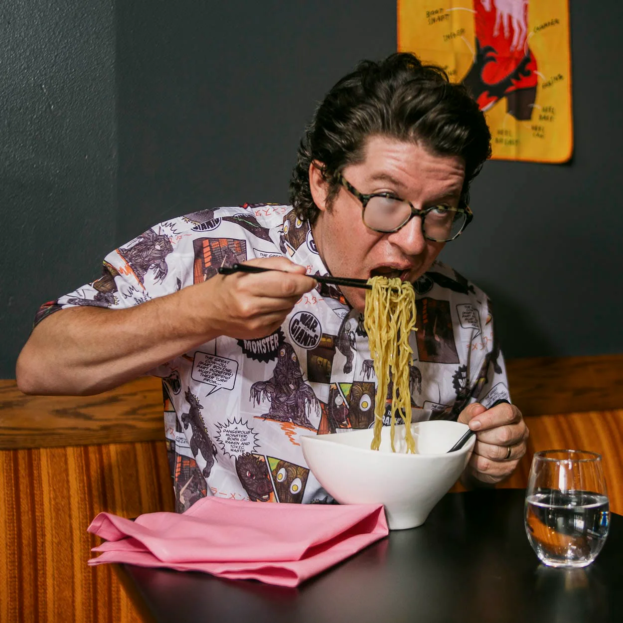 Justin Warner "Atomic Ramen" – KUNUFLEX Short Sleeve Shirt - Image 3