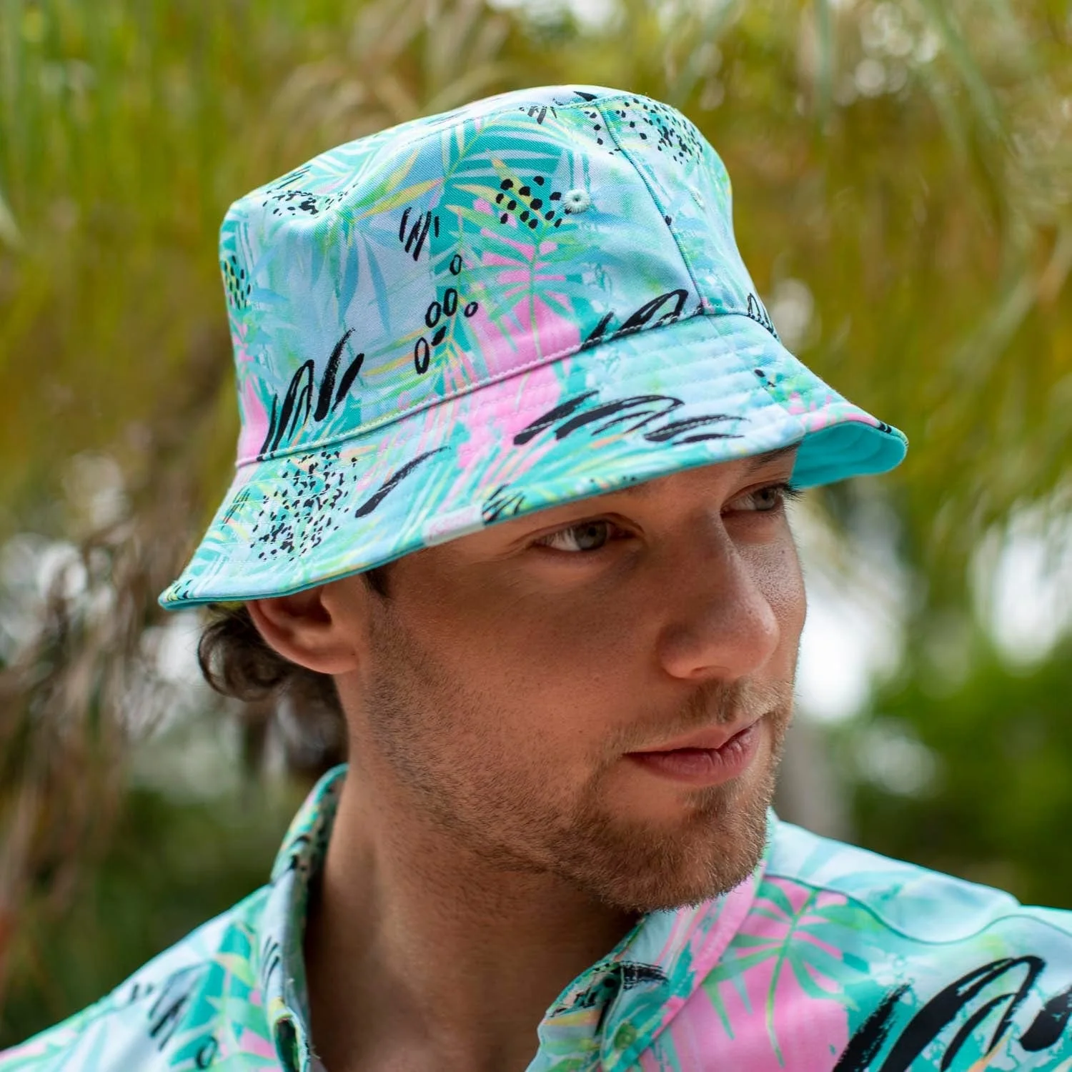 La Croy "Dragon Fruit" – Reversible Bucket Hat - Image 3
