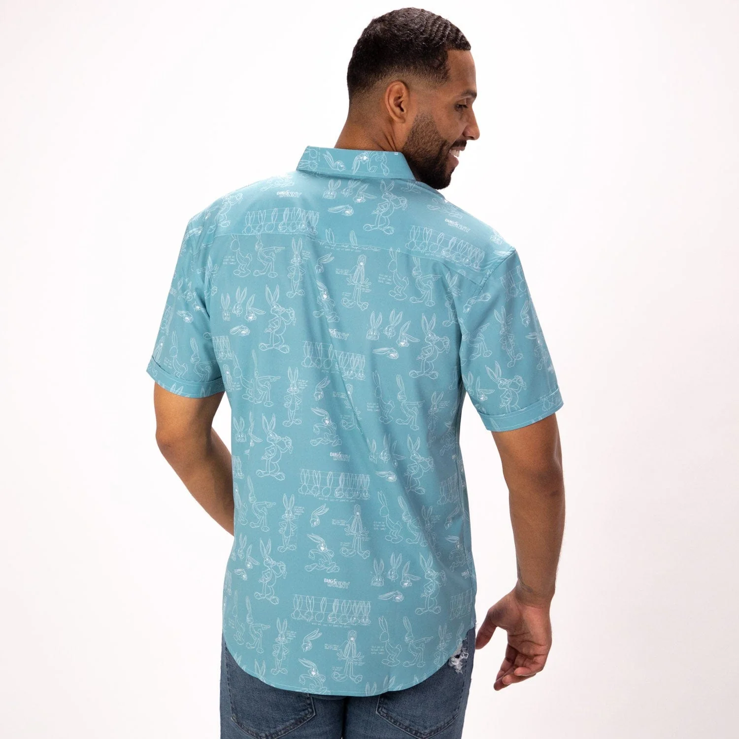 Looney Tunes "Bunny Blueprints" – KUNUFLEX Short Sleeve Shirt - Image 10