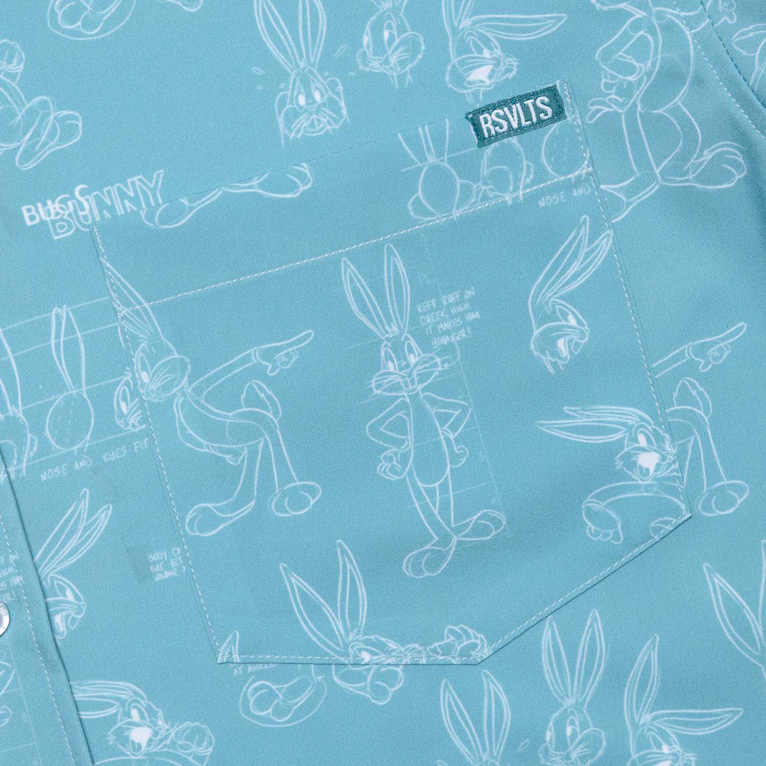 Looney Tunes "Bunny Blueprints" – KUNUFLEX Short Sleeve Shirt - Image 6