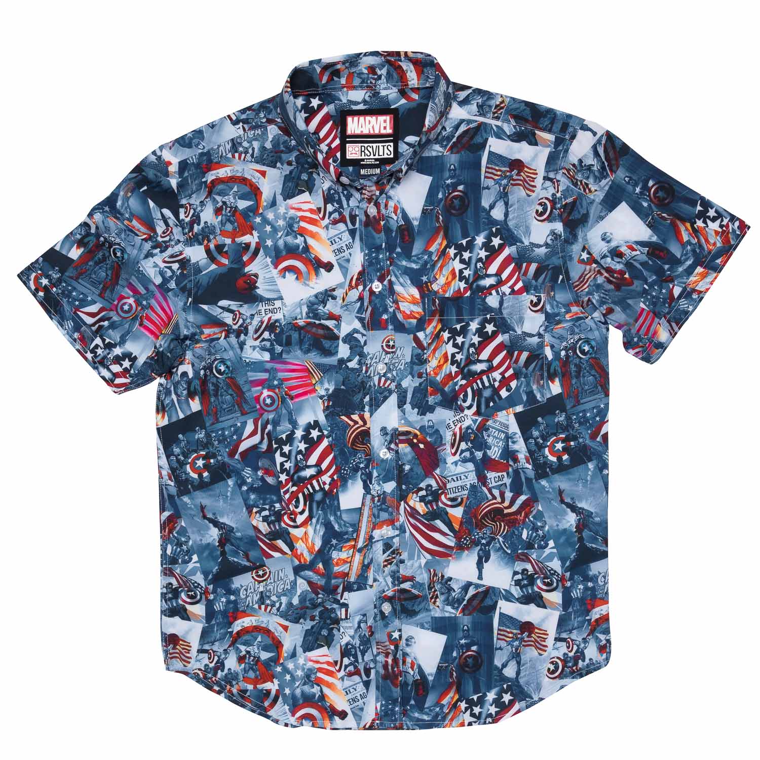 Captain America "Sentinel of Liberty" – KUNUFLEX Short Sleeve Shirt - Image 3