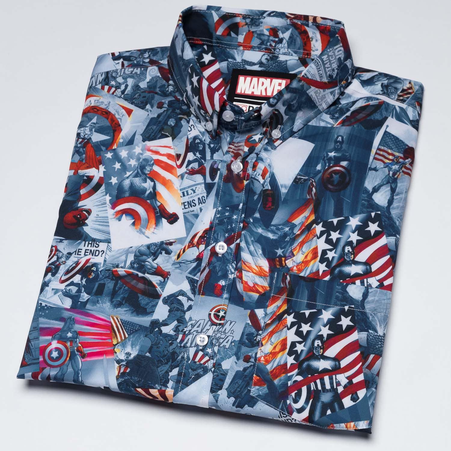 Captain America "Sentinel of Liberty" – KUNUFLEX Short Sleeve Shirt - Image 9