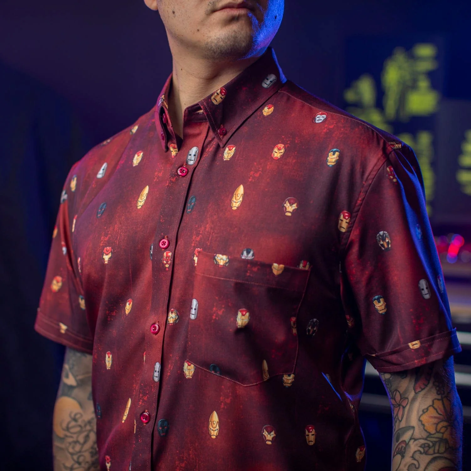 Iron Man “Lil Starks” – KUNUFLEX Short Sleeve Shirt - Image 4