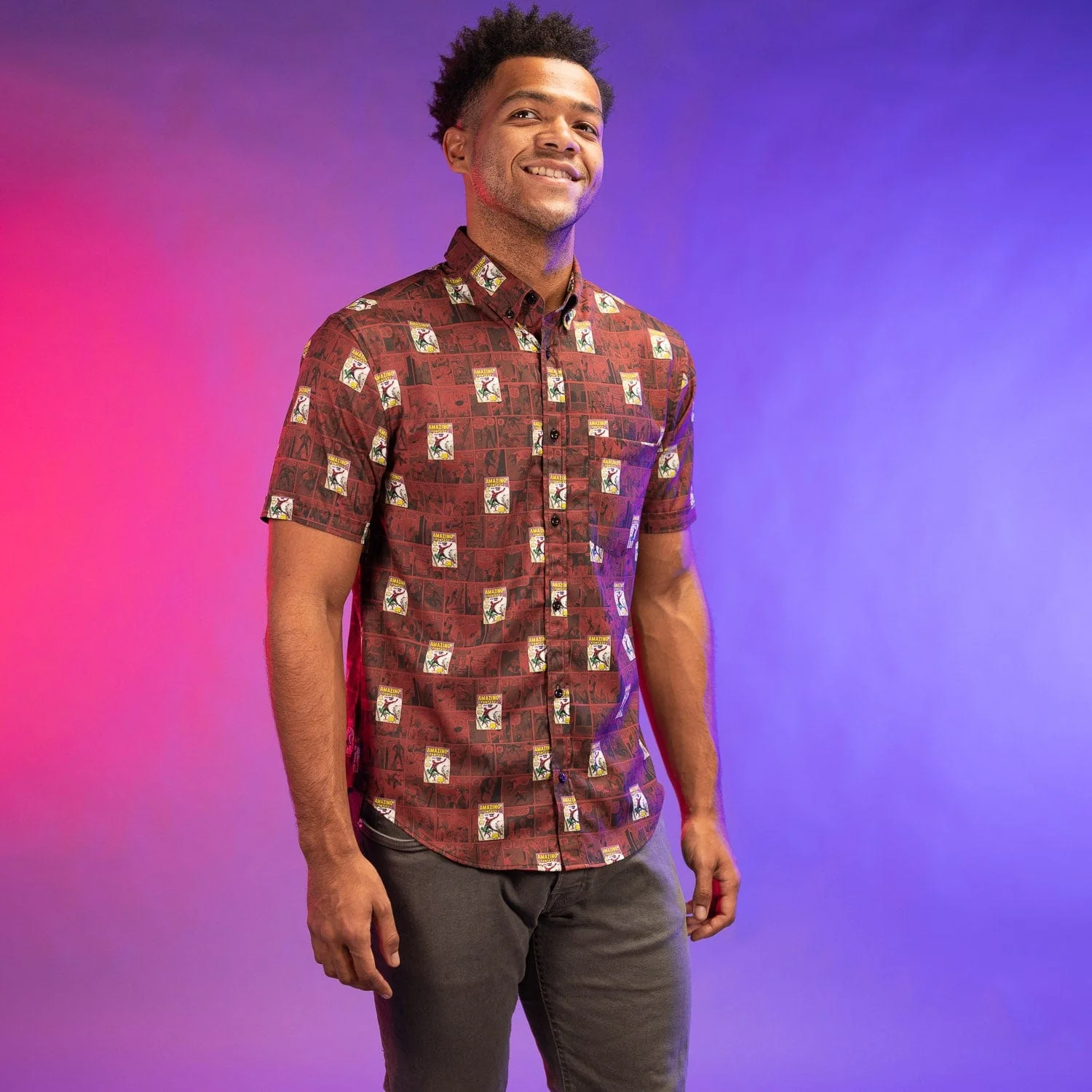 Spider-Man "Amazing Fantasy" – KUNUFLEX Short Sleeve Shirt - Image 5