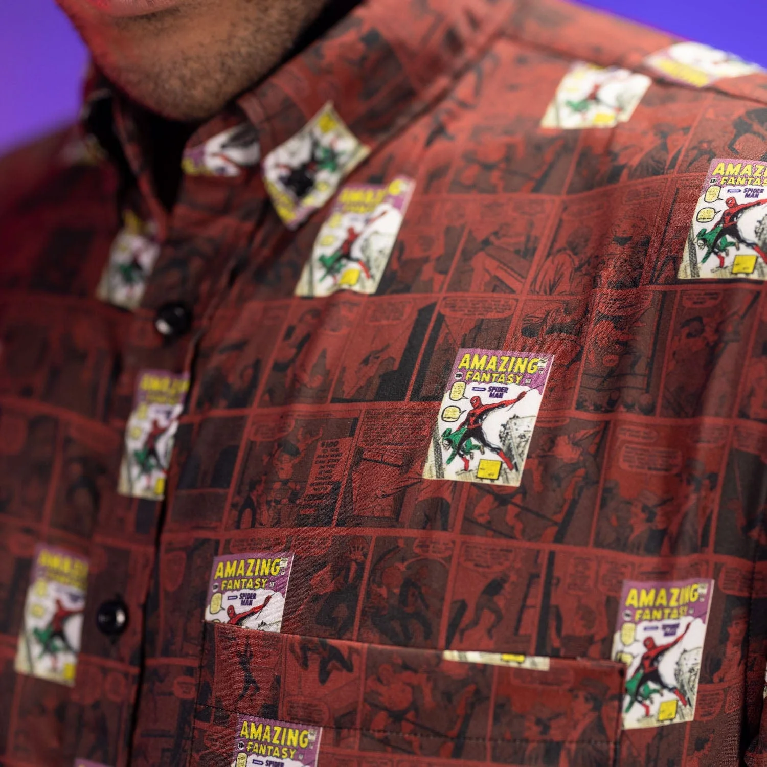 Spider-Man "Amazing Fantasy" – KUNUFLEX Short Sleeve Shirt - Image 9