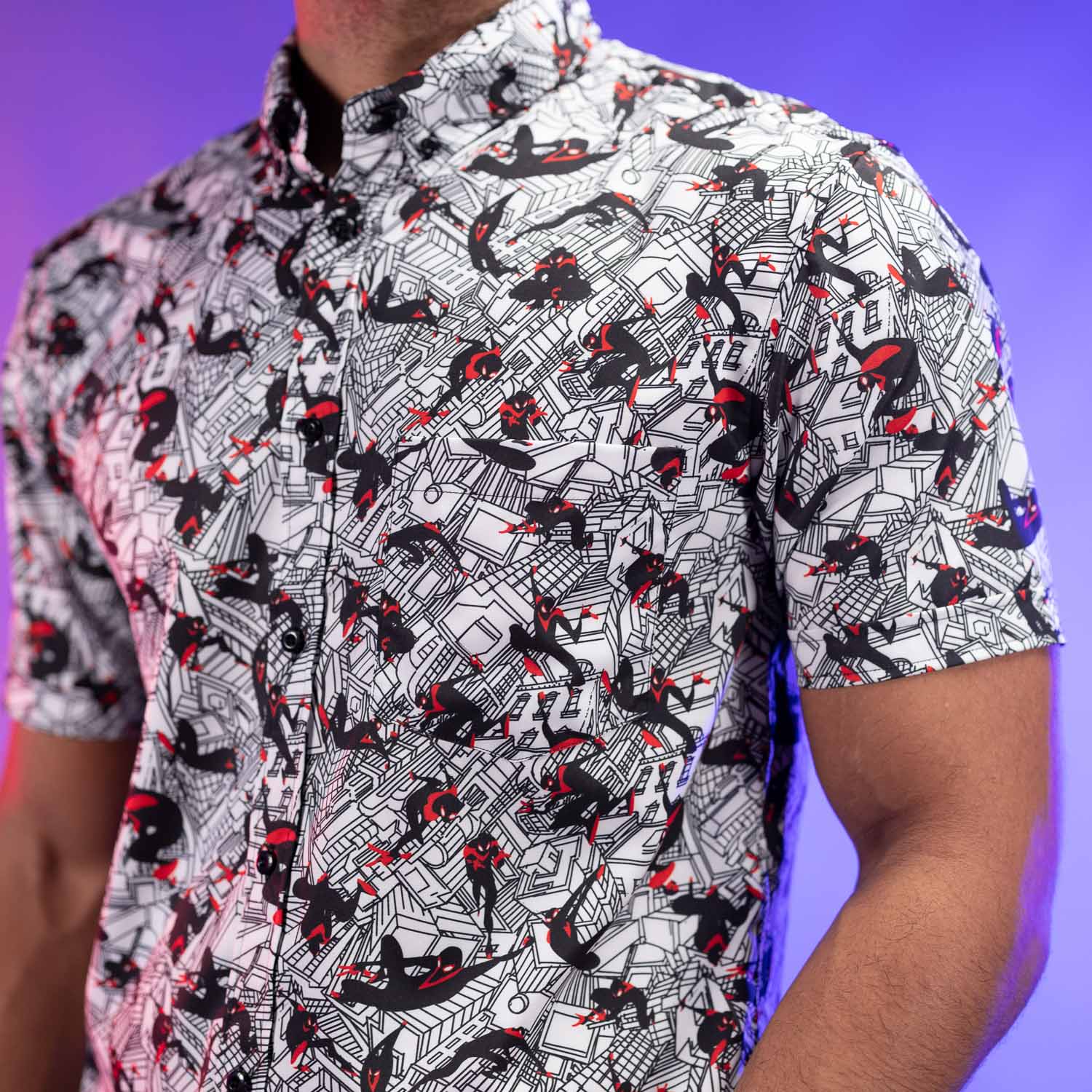 Miles Morales "City Slinger" – KUNUFLEX Short Sleeve Shirt - Image 4