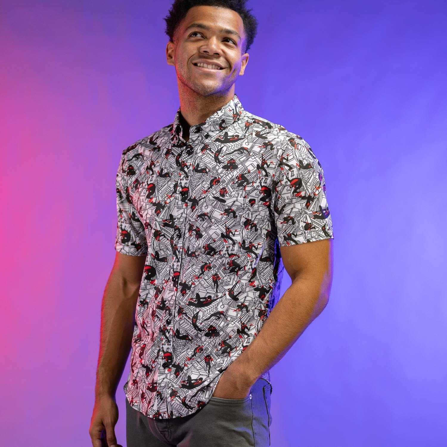Miles Morales "City Slinger" – KUNUFLEX Short Sleeve Shirt - Image 5