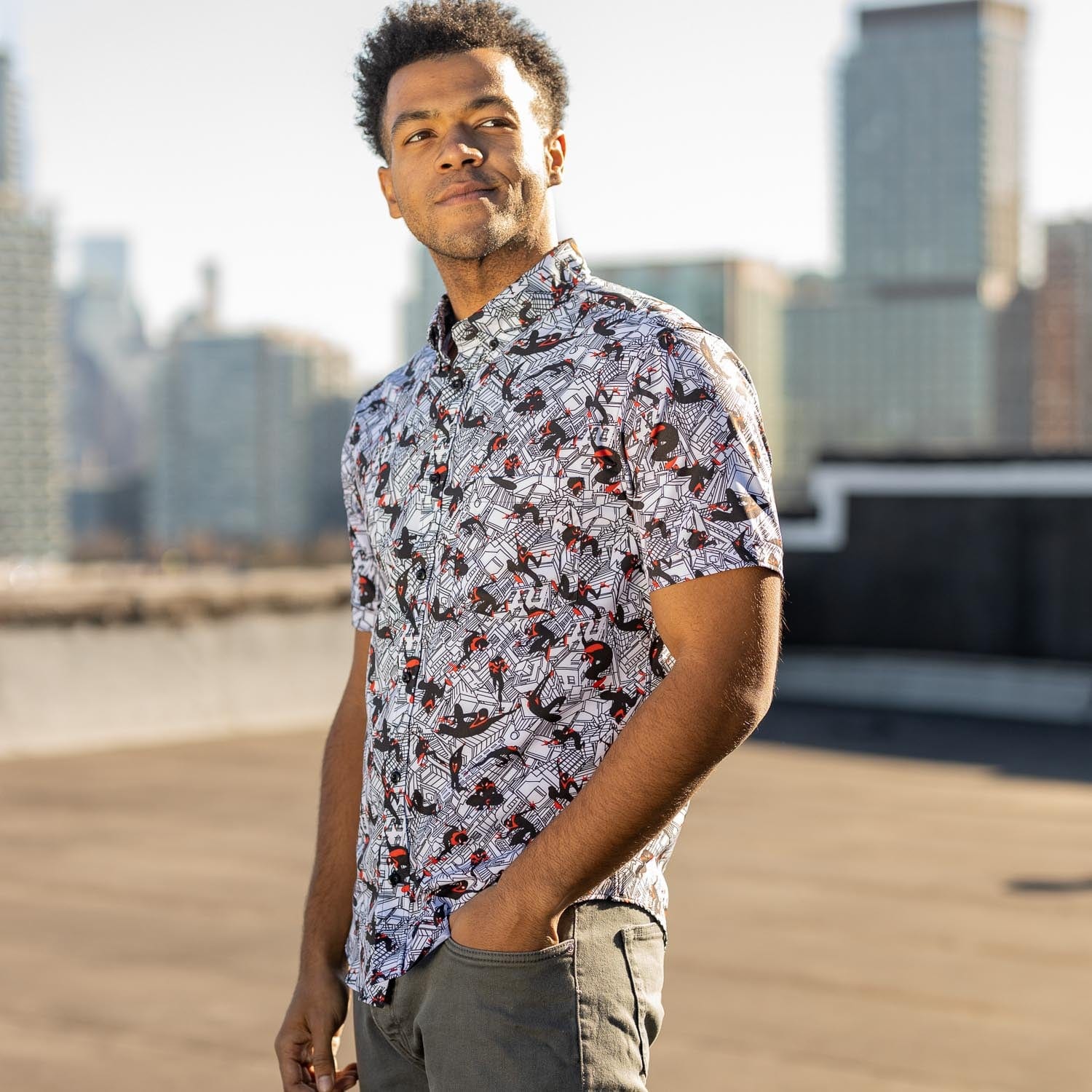 Miles Morales "City Slinger" – KUNUFLEX Short Sleeve Shirt - Image 7