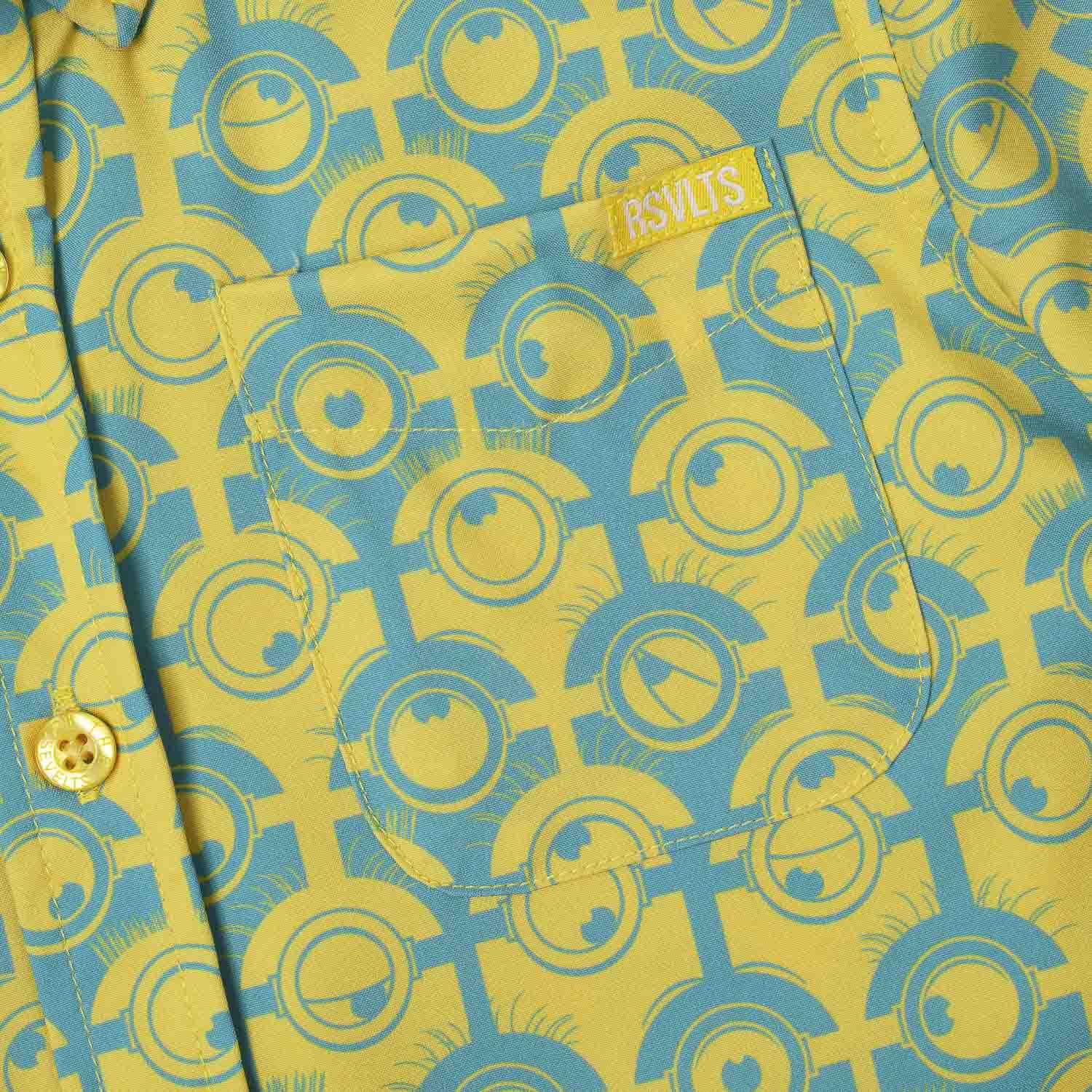 Minions "For Your Eye Only" – Preschooler KUNUFLEX Short Sleeve Shirt - Image 3