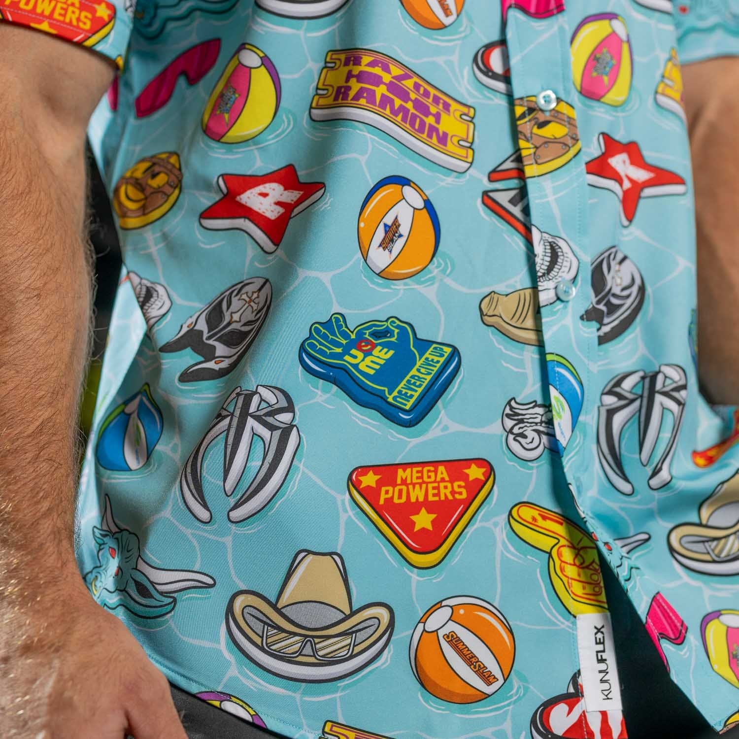 WWE Pool Party – KUNUFLEX Short Sleeve Shirt - Image 4