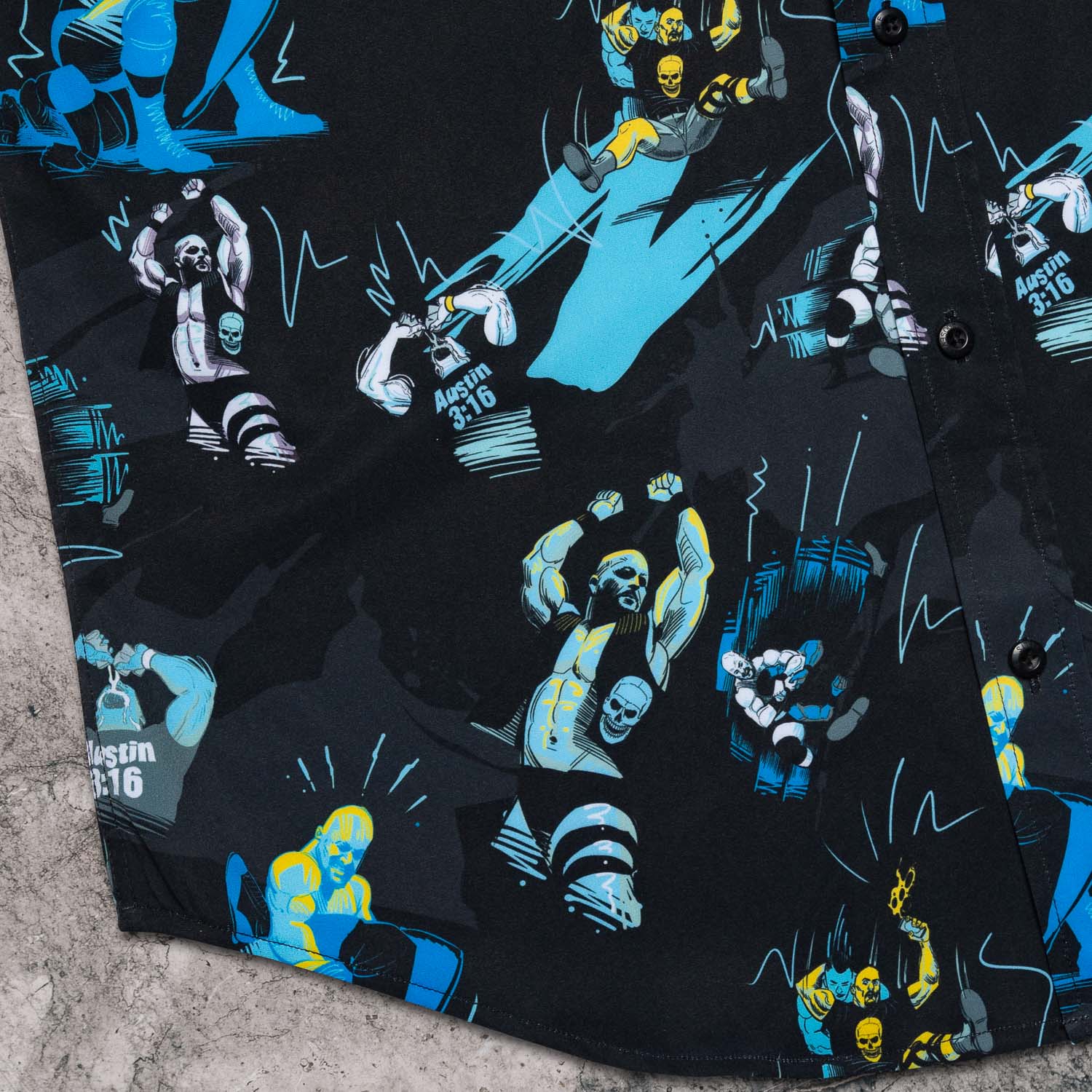 Stone Cold Steve Austin "The Bottom Line" – KUNUFLEX Short Sleeve Shirt - Image 5