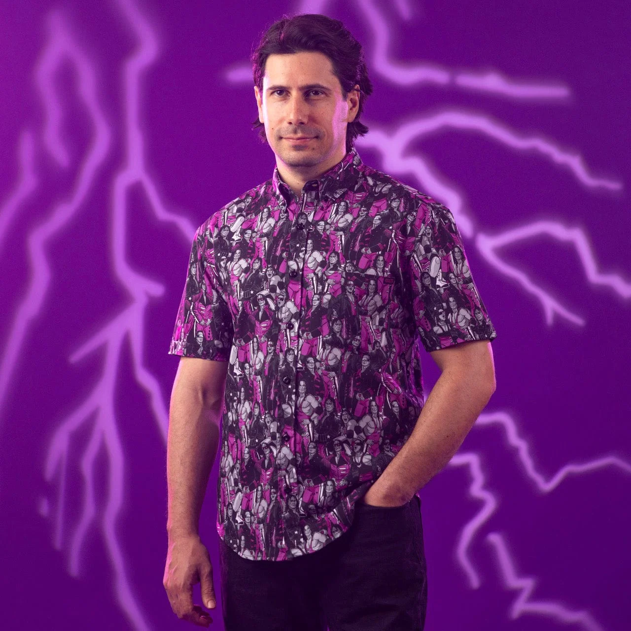 WWE "All Hart" – KUNUFLEX Short Sleeve Shirt - Image 3